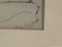 Close-up of lower right signature reading “Gena Wieland”