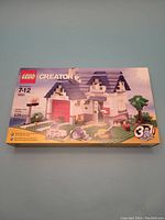 Front view of sealed LEGO Creator 5891 Apple Tree House box showing set image and details