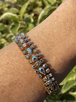 Bracelet shown on wrist displaying overall appearance, color, and style.