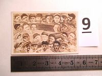 Front view of the sepia-toned 1938 Pittsburgh Pirates team photo postcard with player portraits and names.