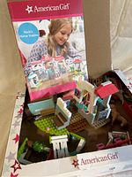 Nicki's Horse Stable instruction booklet and assembled blocks in box