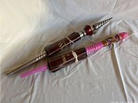 Two Great Wolf Lodge MagiQuest wands, showing full length and detailing of both wands.