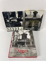 Front covers of the three photography books showing titles and cover photos.