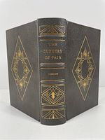 The book showing the front cover and spine with full leather and gilt decoration.