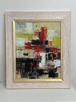 Front view of painting and frame