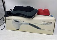 Brookstone Theraspas percussion massager with original box and HoMedics Shiatsu back massager