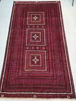 Full view of rug laid flat on floor