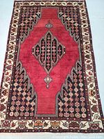 Full view of entire rug laid flat on floor