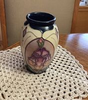 Front view showing Foxglove motif and overall shape