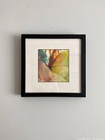 Full view of framed artwork "Butterfly" showing size and framing.