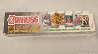 Full view of factory sealed 1991 Donruss Collector's Set box showing branding and contents information.