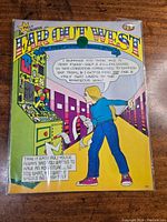 Front cover of Far Out West comic showing colorful cartoon character Polly Narcissus at an arcade machine in a school hallway with speech bubbles containing philosophical dialogue.