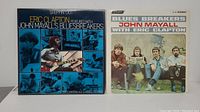 Front and back cover of two vinyl LP albums featuring Eric Clapton and John Mayall's Bluesbreakers.