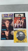 Six 45 records featuring Bryan Adams singles including 'One Night Love Affair' and 'Run to You', and Bryan Adams with Tina Turner duet 'It's Only Love'. All sleeves show minor wear.