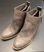 Top view of the boots showing rounded toe and smooth upper surface