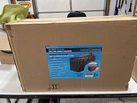 Cardboard box packaging of Indeed Camping Bed Swing Truck Box showing brand, description, and specifications.