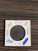 Front side of the 1904 Canadian Large Penny showing the detailed wreath and denomination 'One Cent'