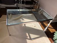 Front perspective view of entire coffee table