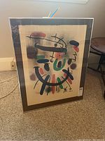 Framed artwork full front view showing composition and frame