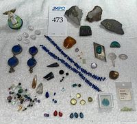 Overview of entire lot on white background