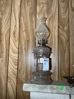 Full view of entire lamp showing height and overall shape