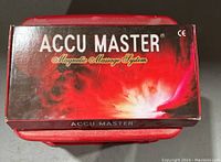Accu Master branded box with red and black graphics and text 'Magnetic Massage System'