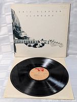 Vinyl disc of Eric Clapton Slowhand LP with RSO label in center showing side C details.