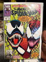 Front cover of The Amazing Spider-Man #363 showing Venom, Carnage, and Spider-Man, highlighting the 3rd appearance of Carnage.