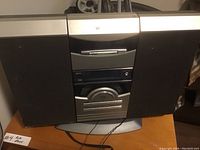 Front view of vintage Westinghouse cassette player with CD player and radio in working condition.