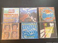 Photo of 6 CD covers showing different vintage music albums