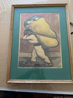 Framed watercolour print showing full artwork and frame.