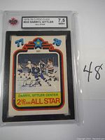 Front view of the graded 1978-79 O-Pee-Chee Darryl Sittler hockey card showing 7.5 NM+ grade and 2nd Team All Star designation.
