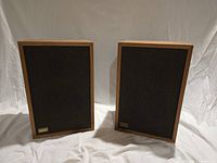 Front view of both Realistic MC-1000 speakers