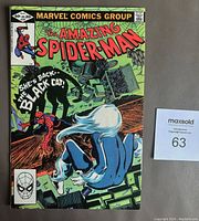 Front cover of the 1982 Marvel Comics The Amazing Spider-Man issue #226 showing Spider-Man and Black Cat with a city background.