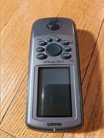 Front view of Garmin GPSmap 76CS showing the color screen and button layout