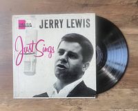 Photo of the vinyl record sleeve and the black vinyl record itself showing the cover art and condition of the album.