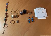 All items laid out on table