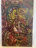 Full front view of the painting showing overall composition