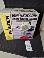 Box of Wagner Power Painting System Model 315E showing product signage and brand.