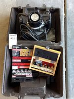 Craftsman commercial router and included bit set inside carrying case