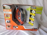 Front view of unopened Black & Decker Mouse detail sander in original packaging.