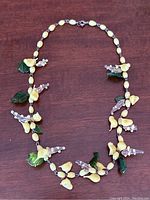 Full view of necklace laid flat