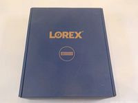 Blue Lorex box containing the security system DVR device