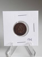Obverse of 1901 Indian Head cent in 2×2 flip