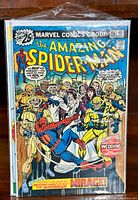 Photo showing Amazing Spider-Man comic with Mirage character on cover, May issue, in bag and board.