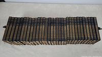 Full set of 32 volumes arranged side by side—overview of front spines