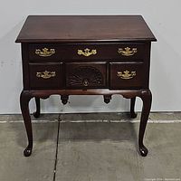 Front view of dresser