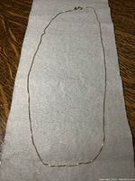 Full view of the 18-inch gold chain laid out on a flat surface.