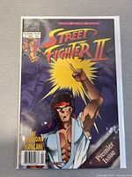 Front cover photo showing the full comic cover with character Ryu and title.
