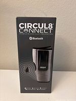 Front view of Circul8 Connect box showing branding, product image, and Bluetooth feature